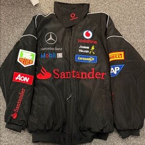 Black Mercedes Racing Jacket